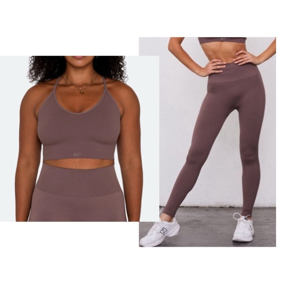 SET Active Pants - SET Active Sculptflex Pepper Sports Bra and Leggings Set
